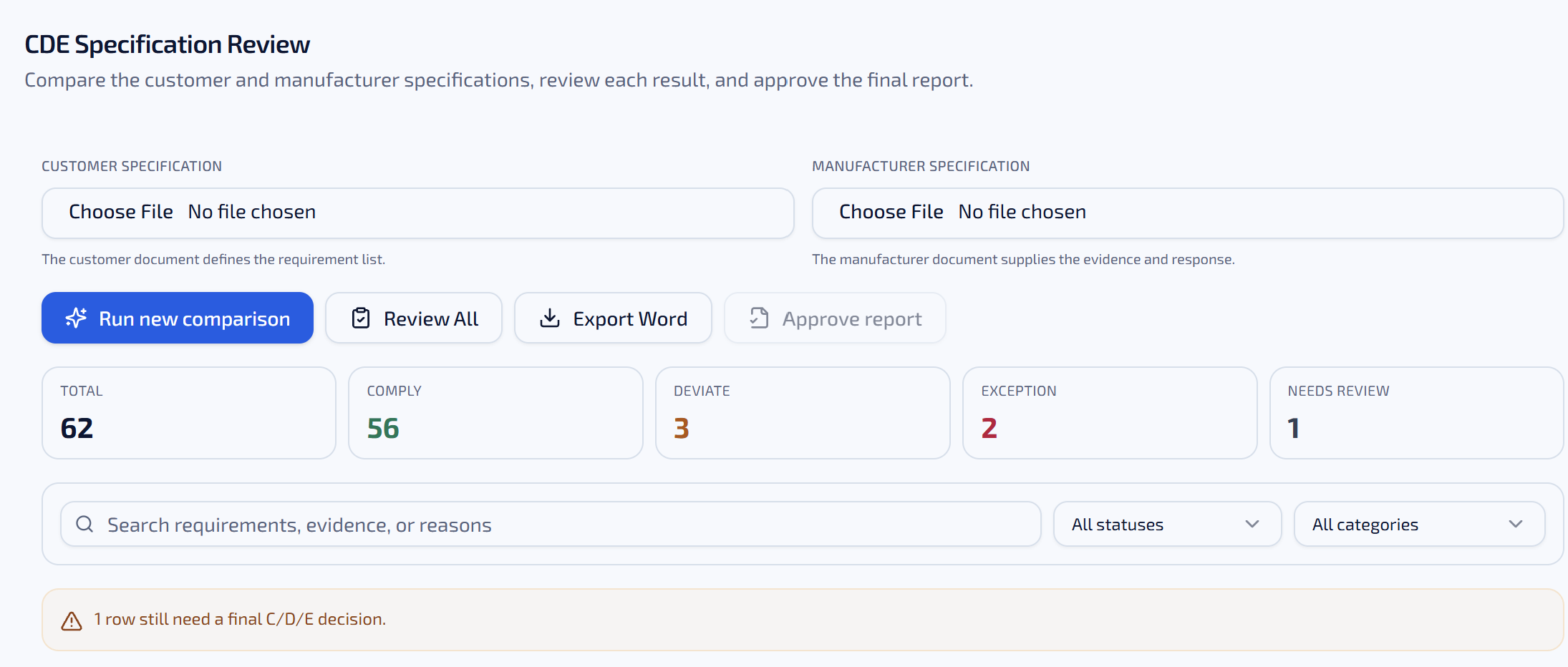 XaiR AI-assisted HVAC equipment builder interface
