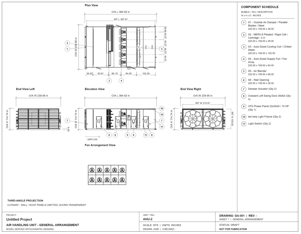 XaiR production CAD and electrical documentation interface
