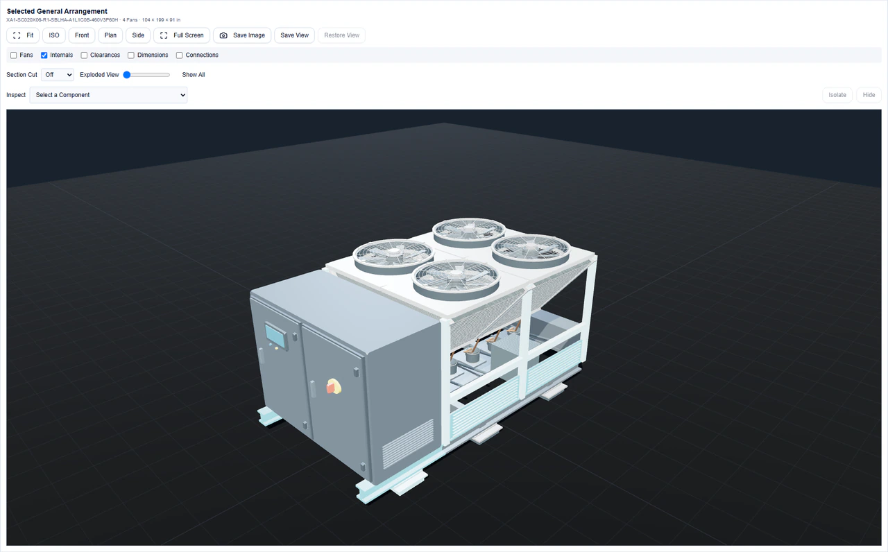 XaiR Chillers demonstration workspace