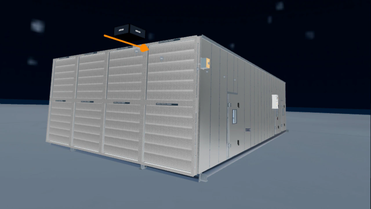 XaiR virtual reality walkthrough inside custom HVAC equipment